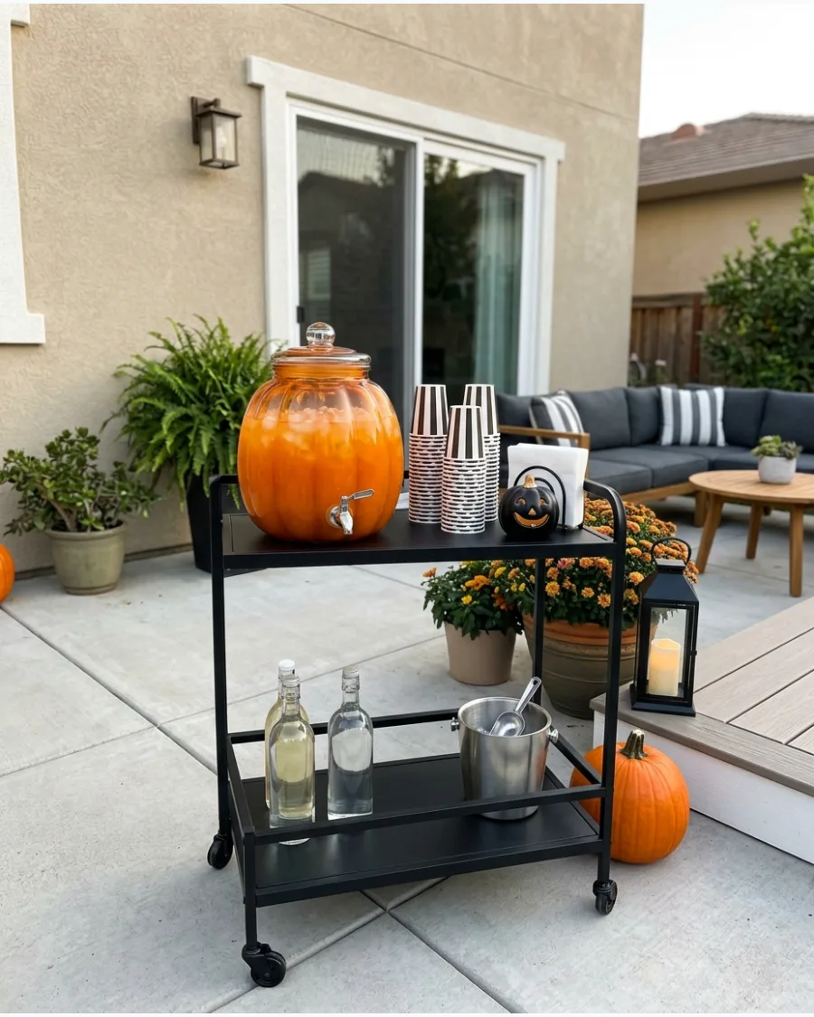 39. Jack-O’-Lantern Drink Station