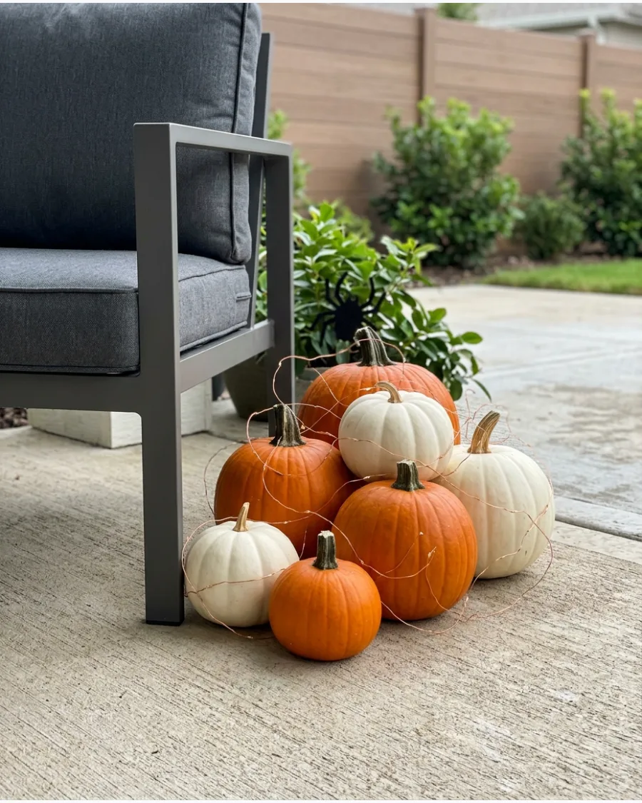 50. Enchanted Pumpkin Patio