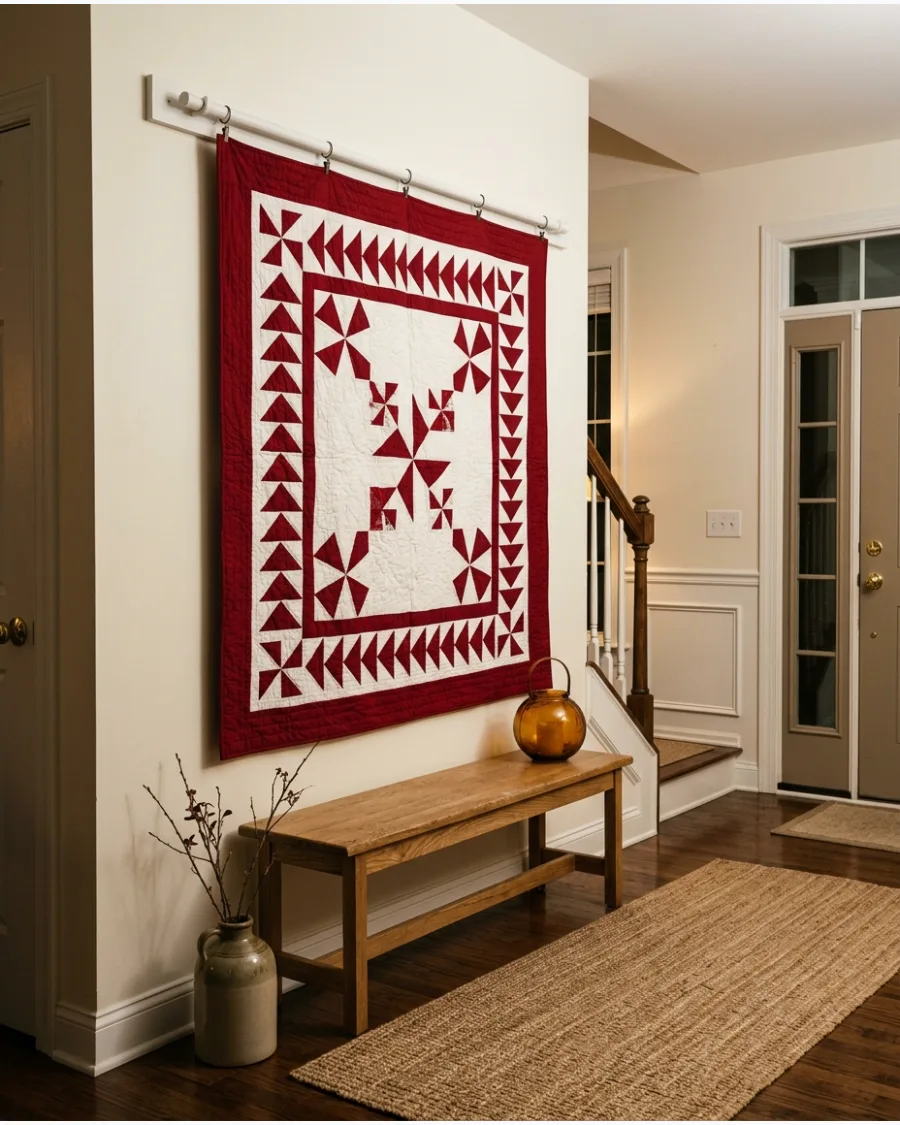 17. Red and White Heritage Quilt