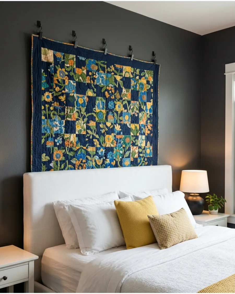 3. Quilt Above the Bed