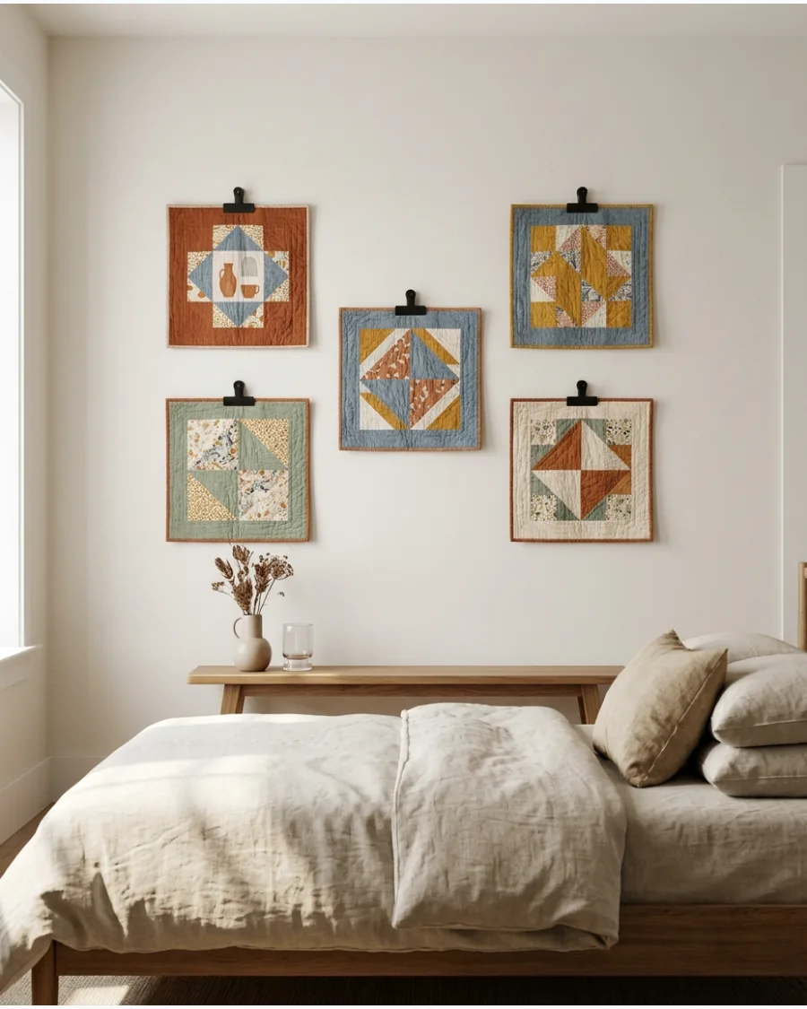 31. Mini Quilt Gallery Wall