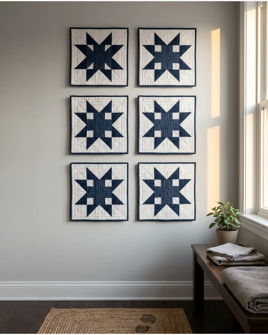 32. Grid of Matching Mini Quilts