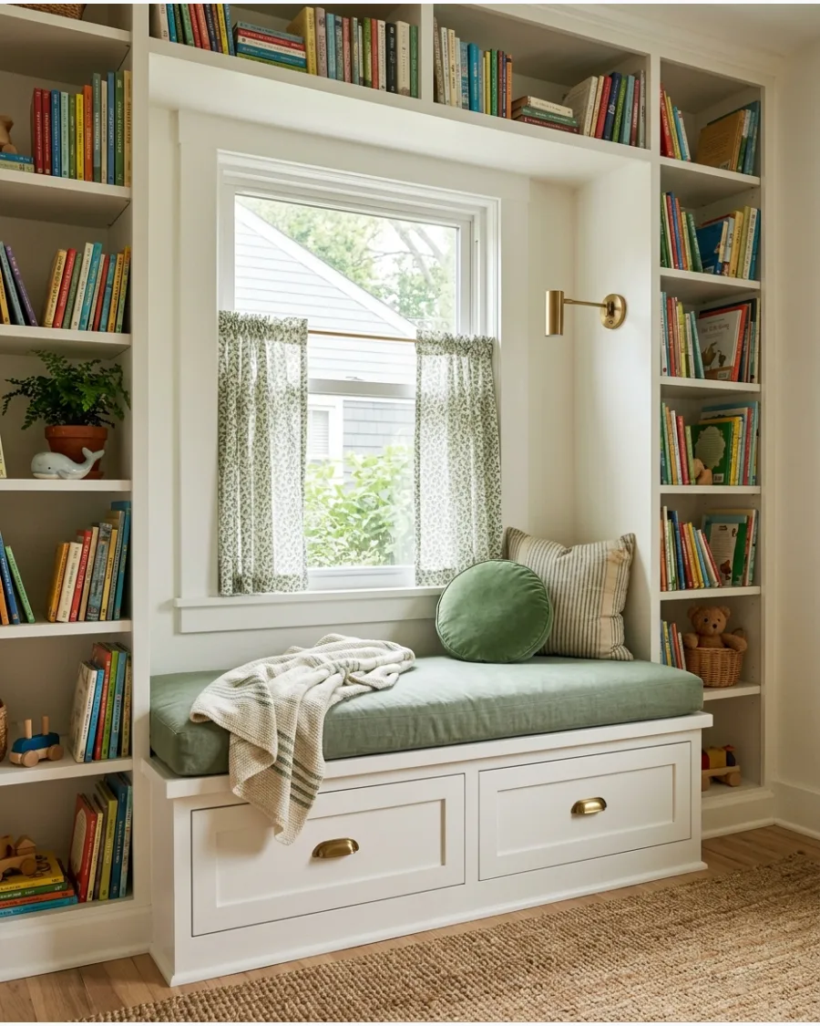 12. Built-In Window Reading Nook