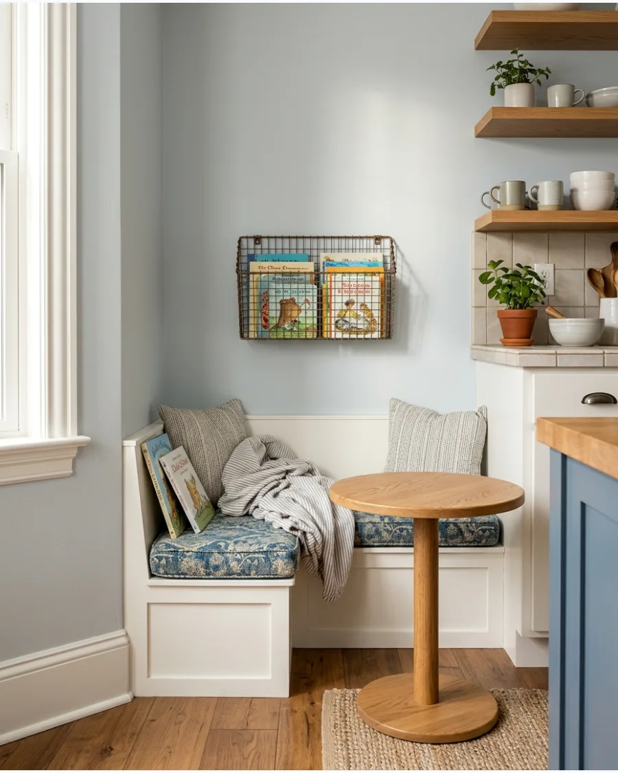 18. Sunny Breakfast-Room Reading Corner