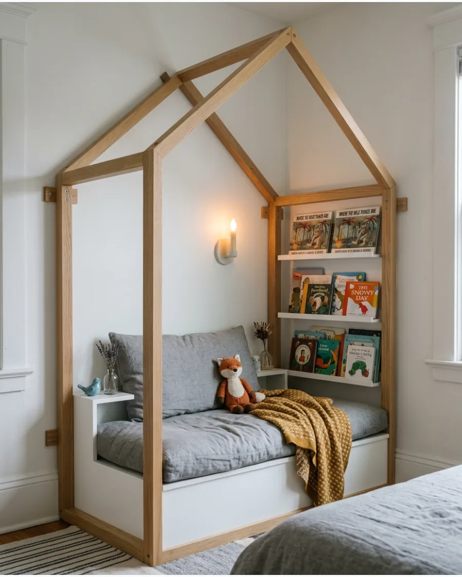 22. House-Shaped Reading Nook