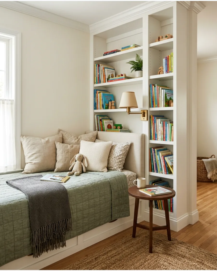 23. Built-In Daybed Reading Nook