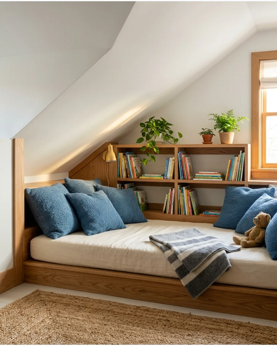 27. Attic-Eaves Reading Nook