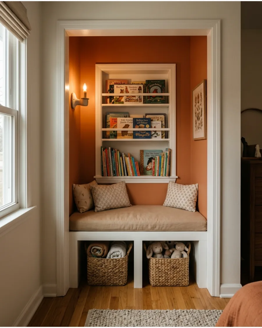 28. Converted Closet Reading Nook