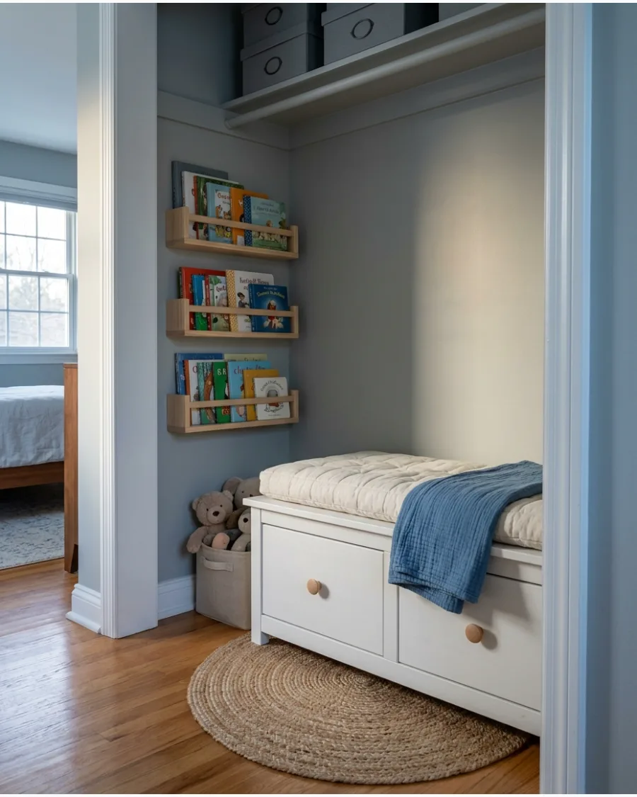 31. Closet Bench With Drawers