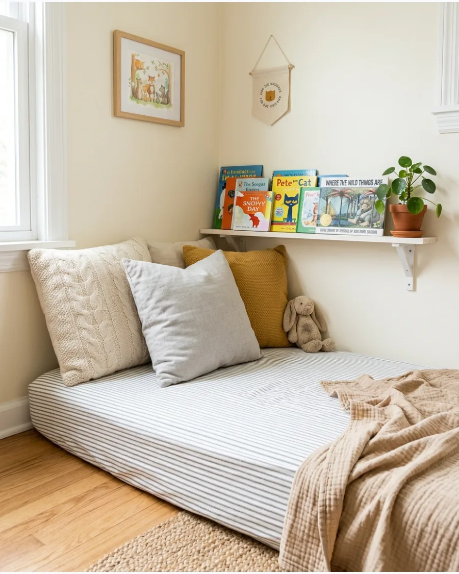 34. Mattress Reading Nook