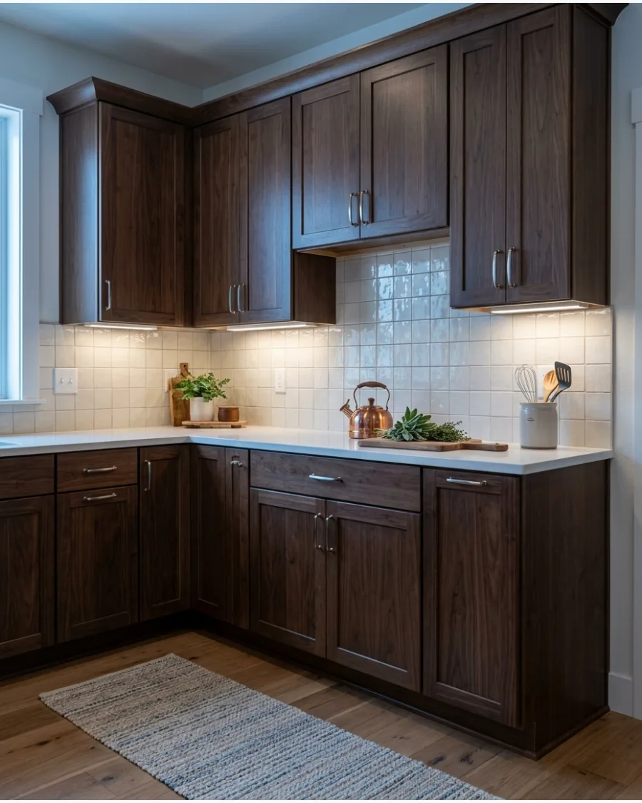 3. Ivory Square Tile Backsplash