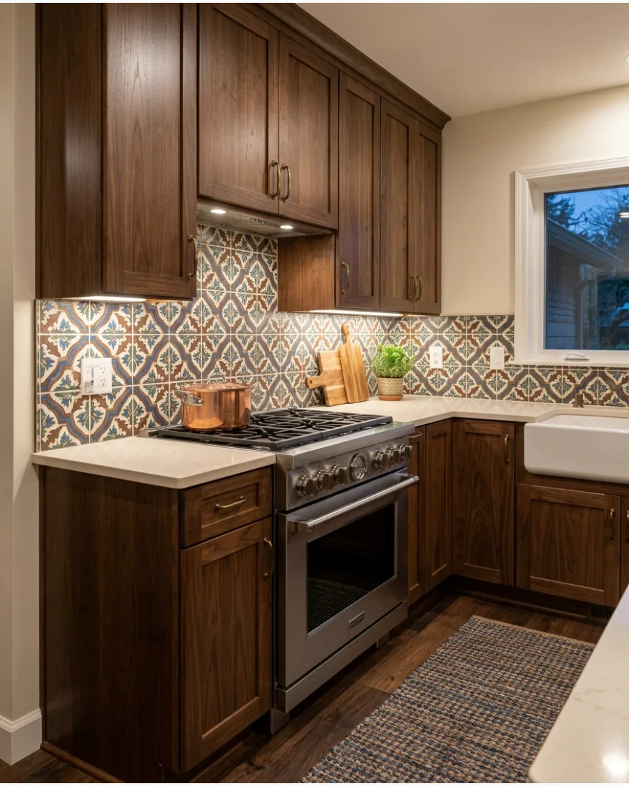 44. Moroccan-Inspired Patterned Tile