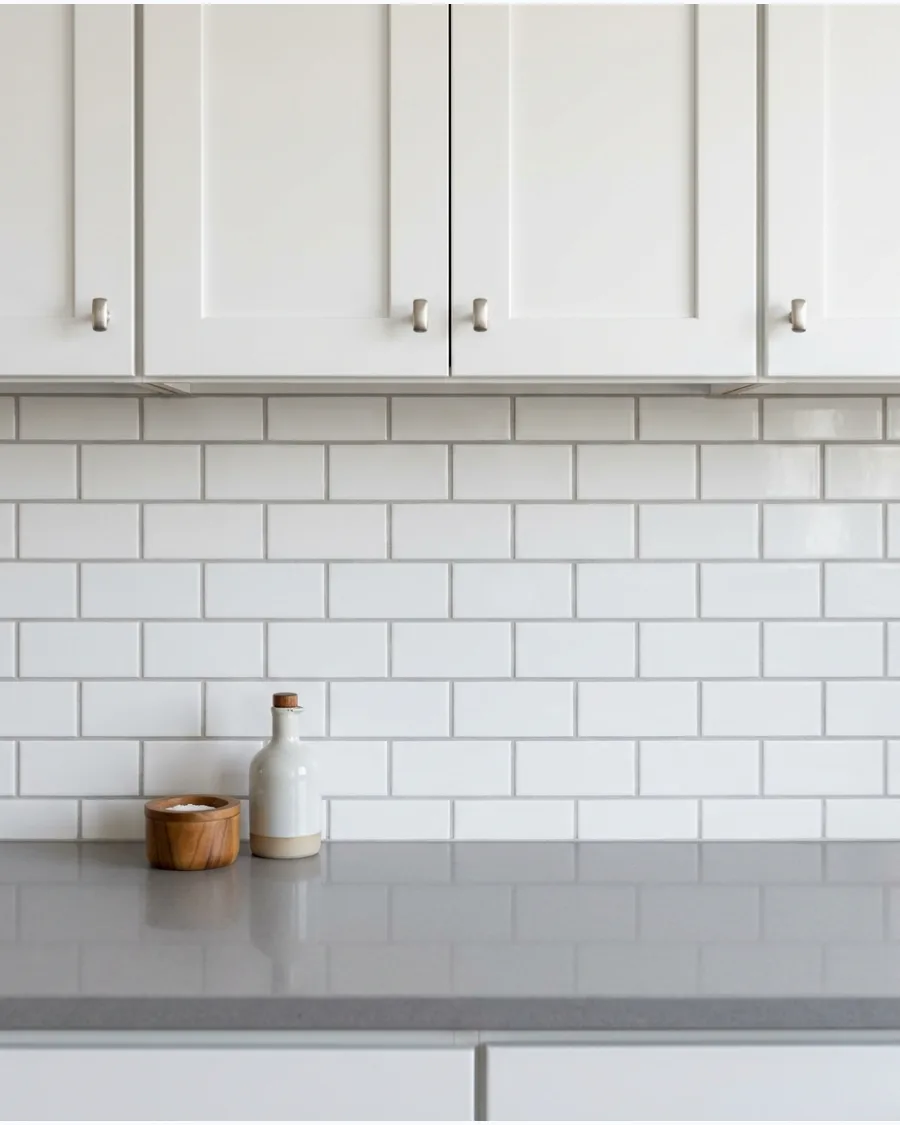 1. Classic White Subway Tile