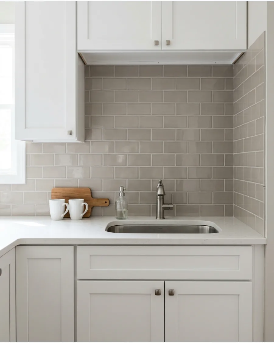 25. Greige Subway Tile