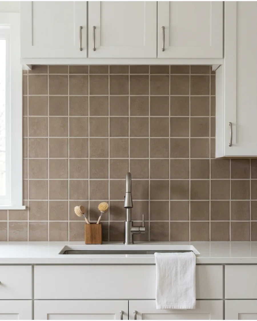 26. Mushroom-Colored Tile