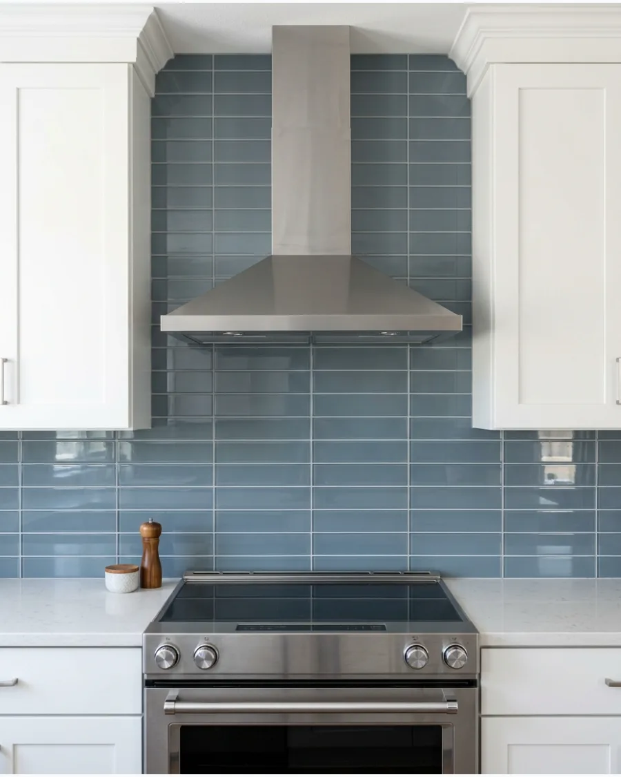 45. Blue-Gray Glass Tile