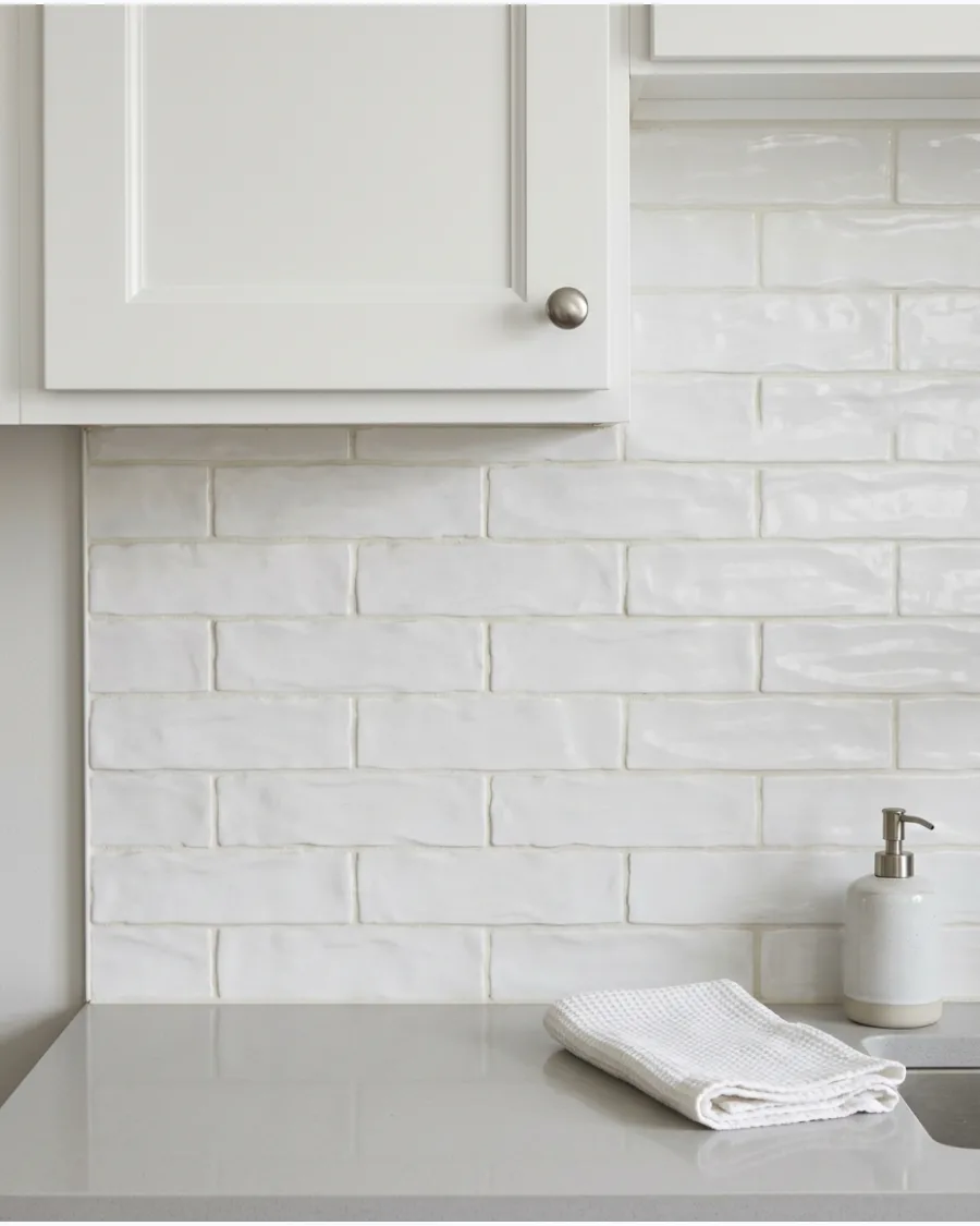 5. Handmade White Subway Tile