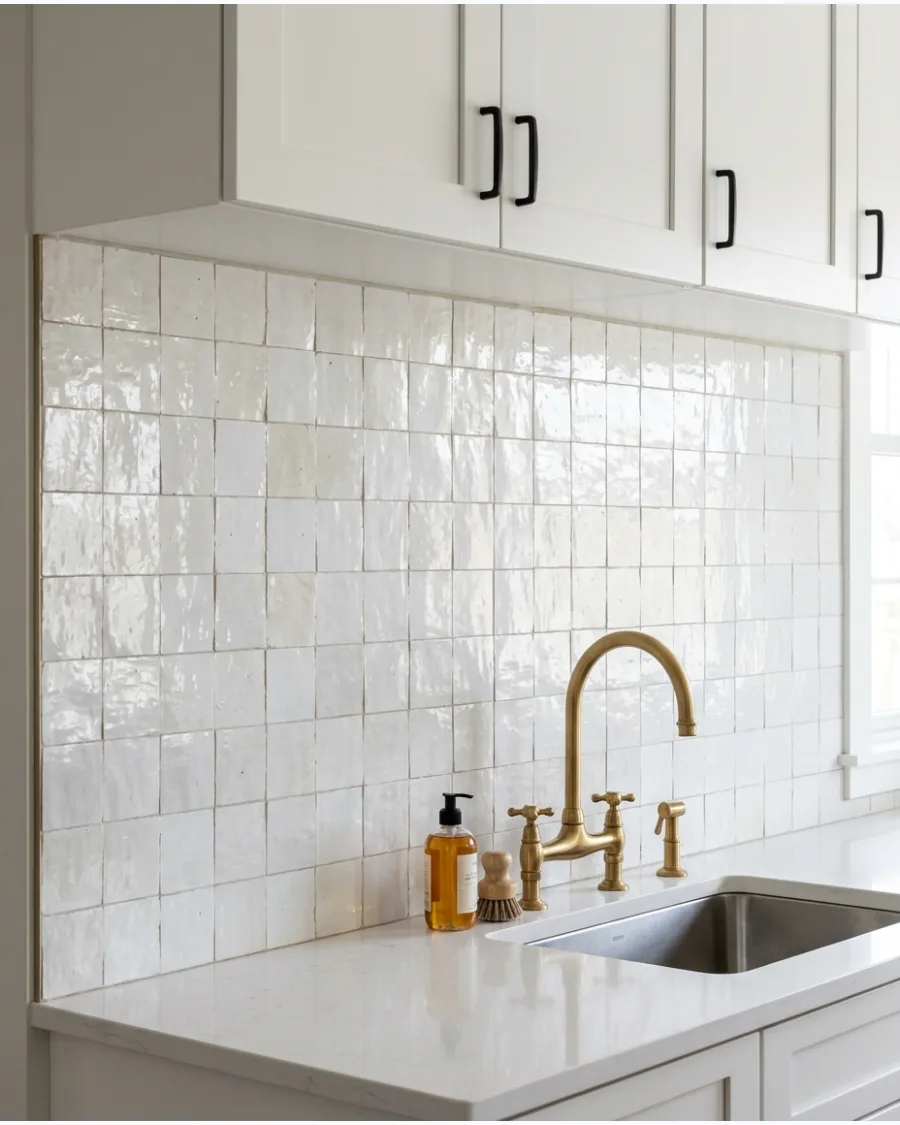 6. White Zellige Tile