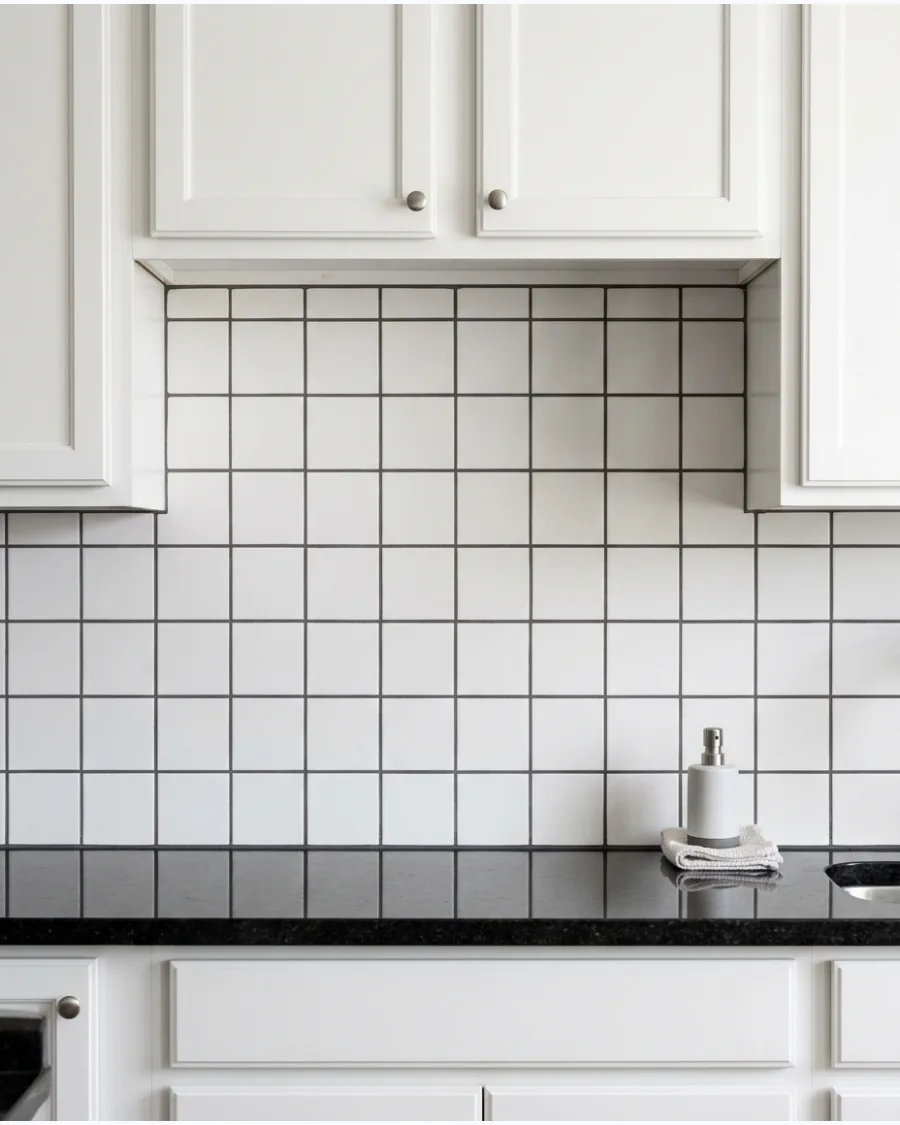 9. White Square Tile