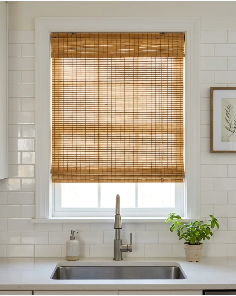21. Bamboo Kitchen Shade