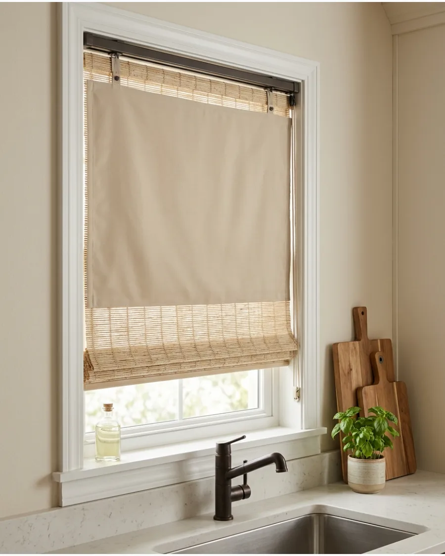 24. Woven Shade With Privacy Lining