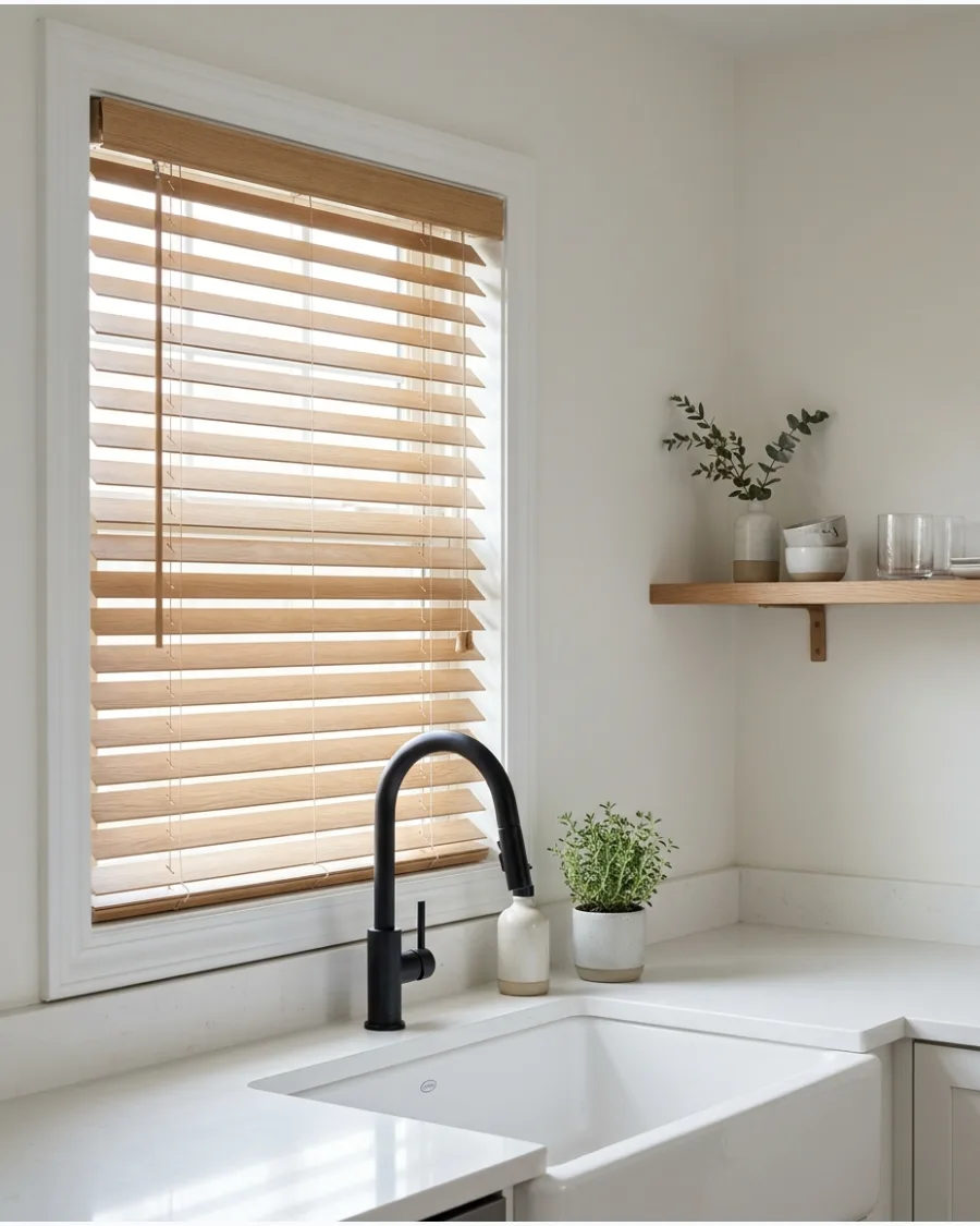 33. Faux-Wood Blinds