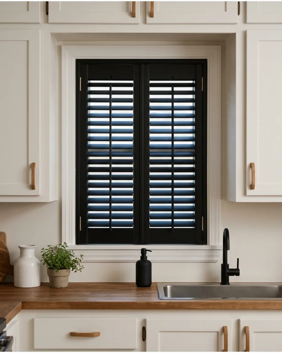 43. Slim Black Shutters