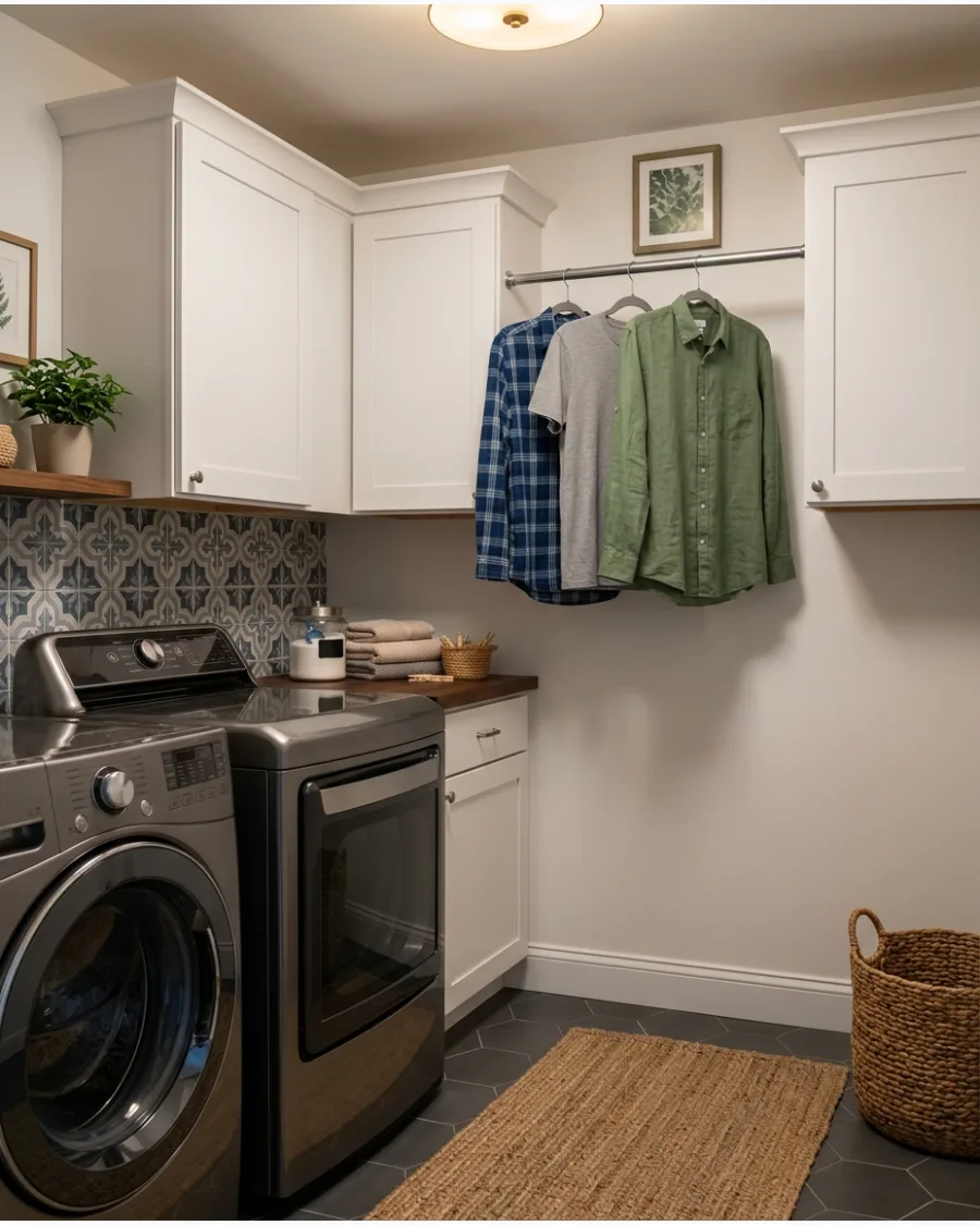 12. Cabinets With an Under-Cabinet Hanging Rod
