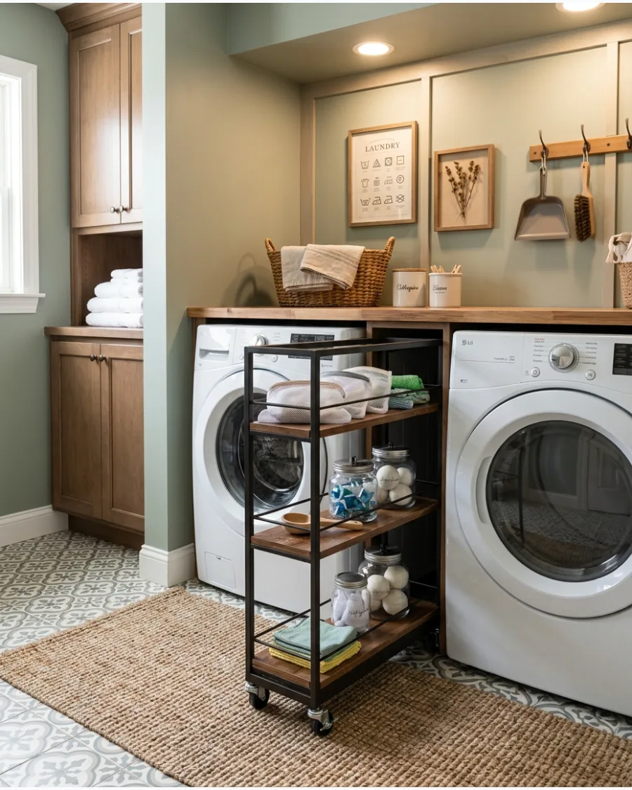 18. Pull-Out Cabinet Between Appliances