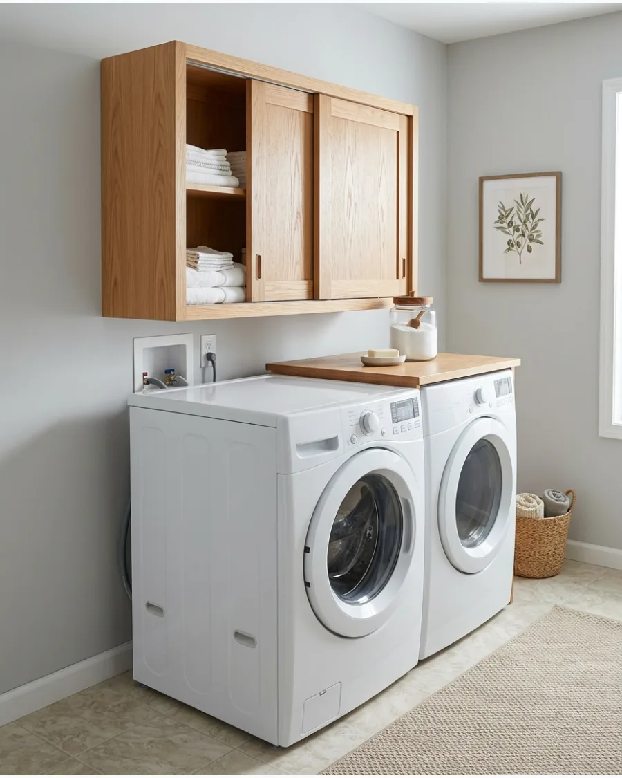 24. Compact Cabinet With Sliding Doors