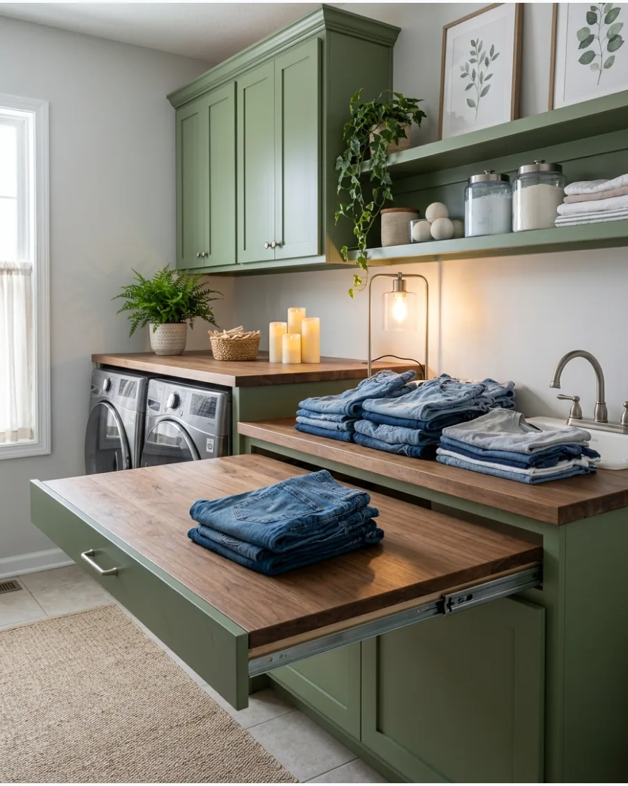 29. Cabinet With a Pull-Out Folding Table