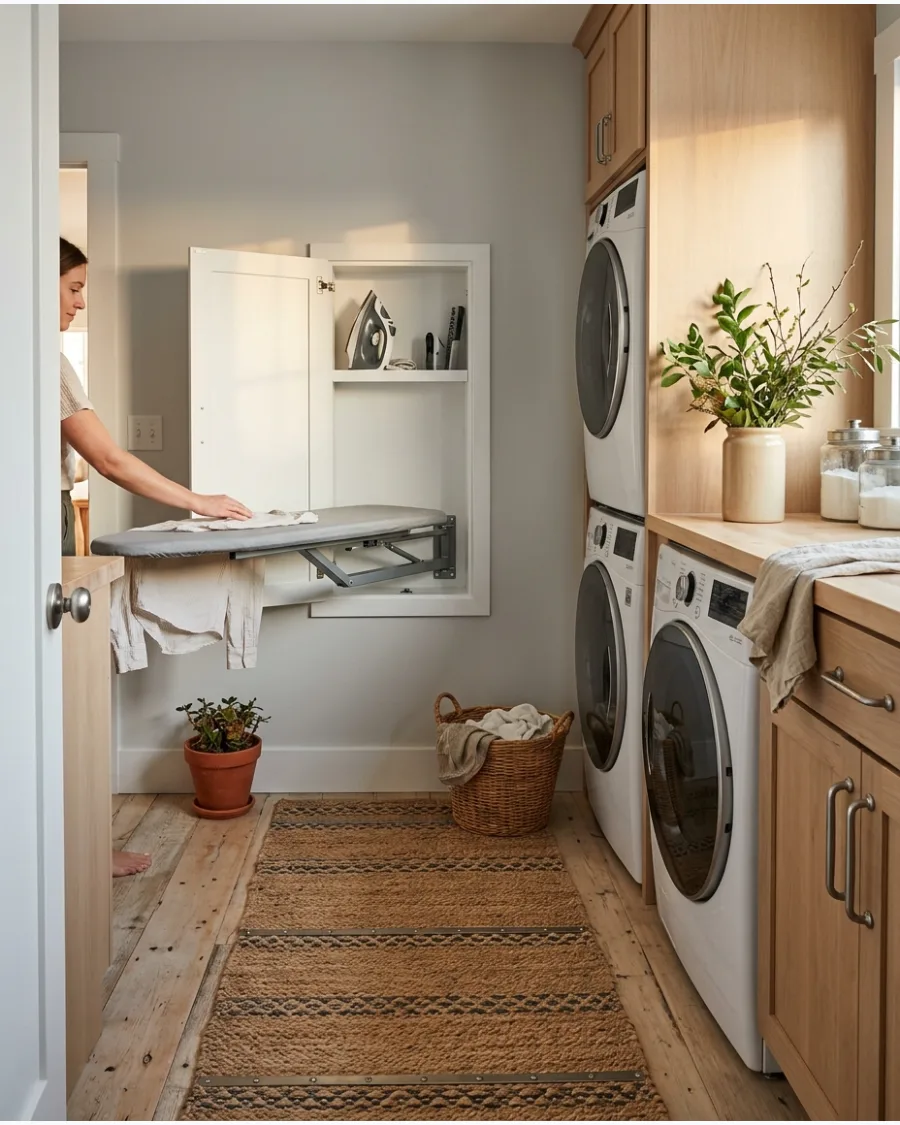 31. Pivoting Recessed Ironing Cabinet