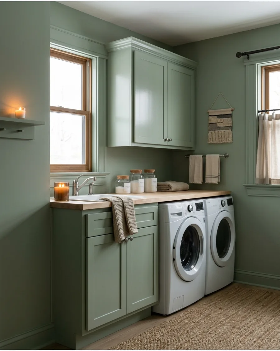 43. Color-Matched Cabinets and Walls