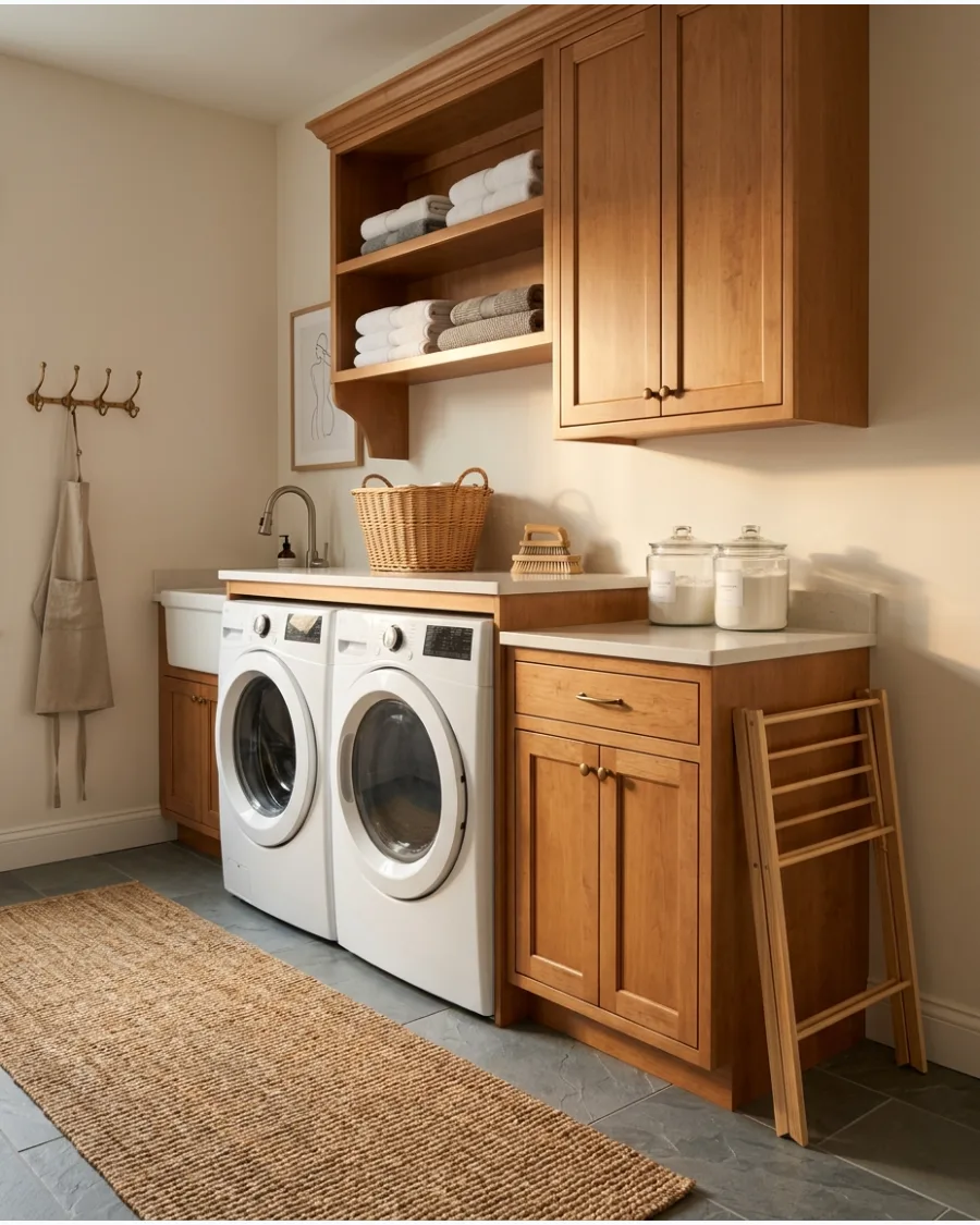 47. Stained Wood Shaker Cabinets