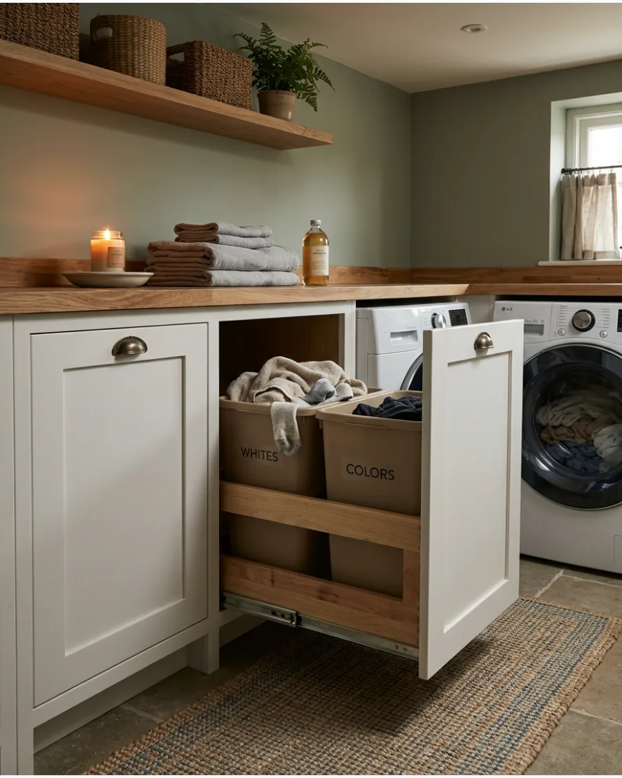 51. Cabinet With Pull-Out Hampers