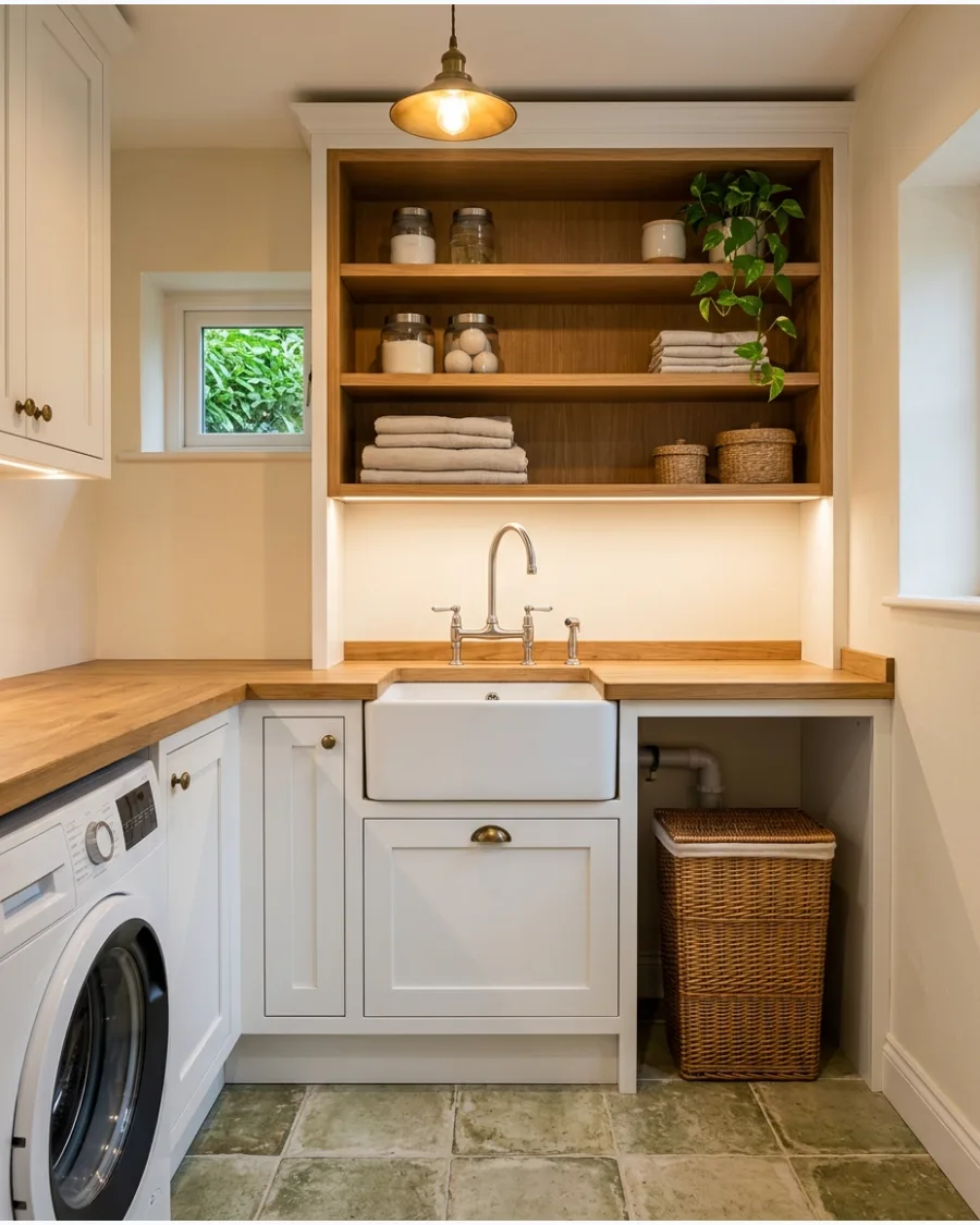 52. Laundry Cabinet With Utility Sink