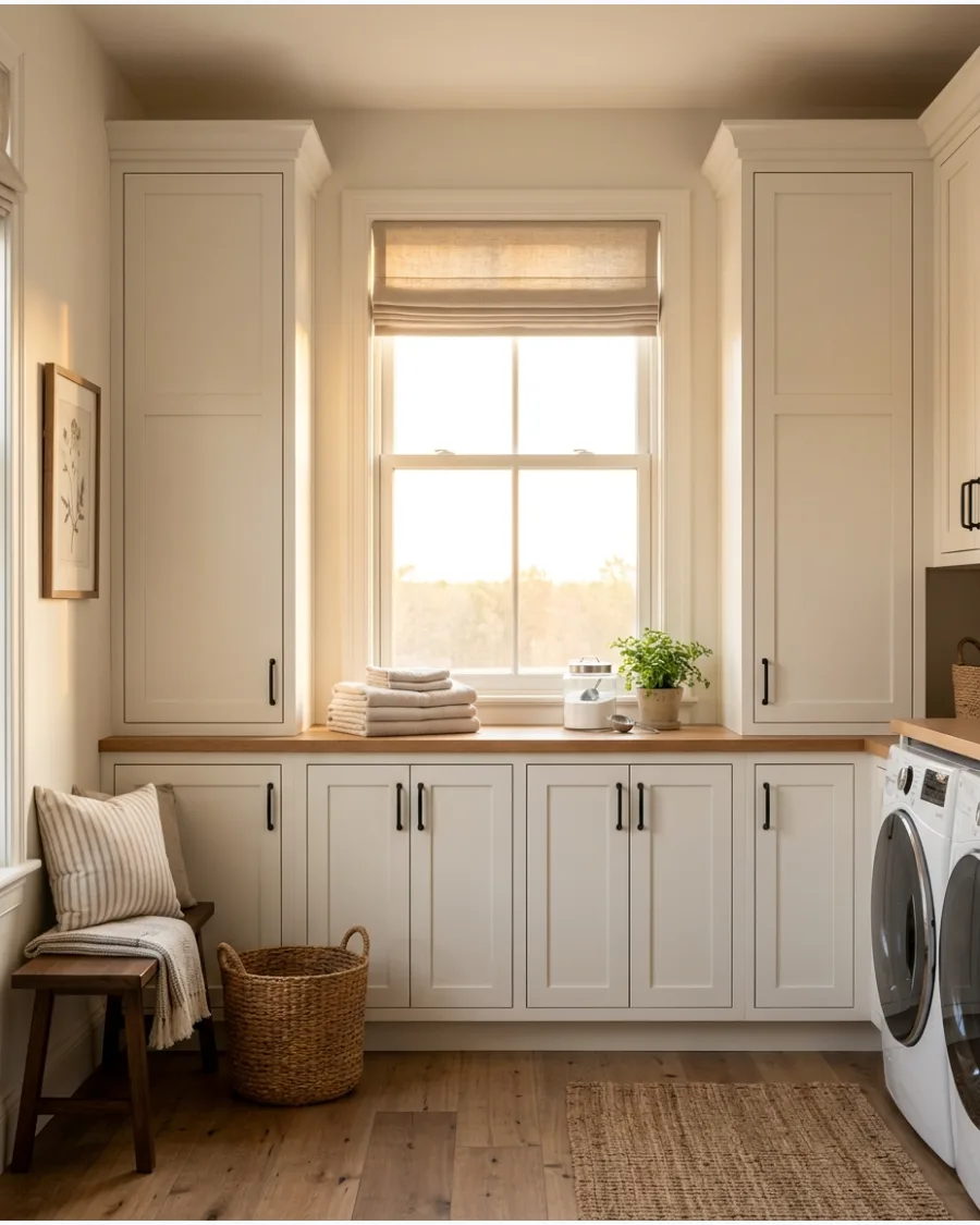 7. Cabinetry Wrapped Around a Window
