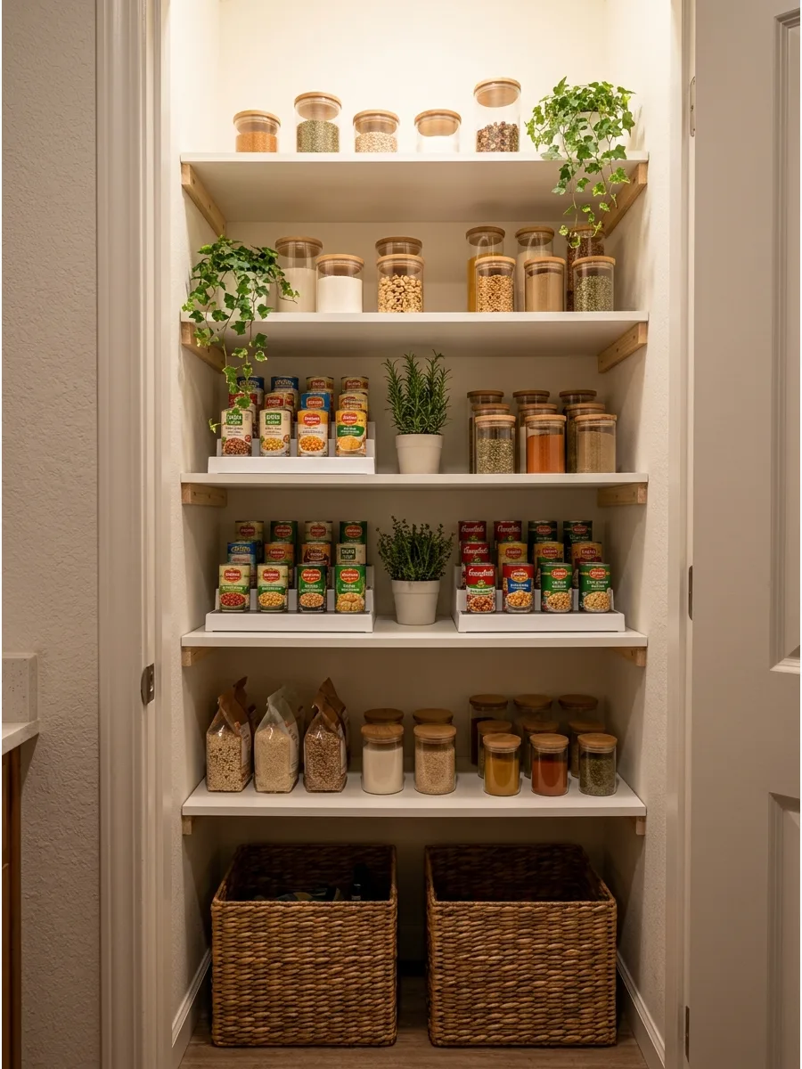 11. Small Closet Pantry Shelves