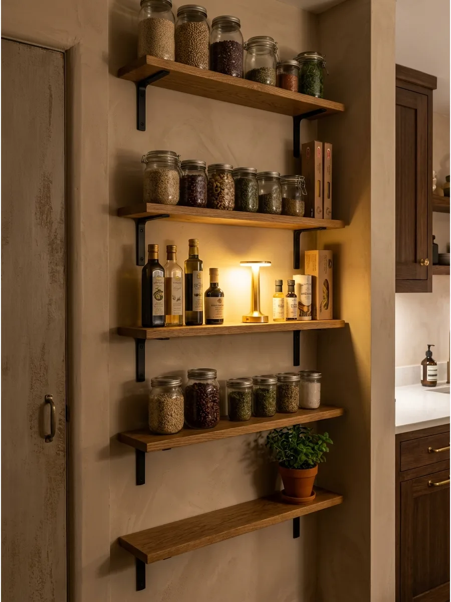 12. Narrow Pantry Shelves