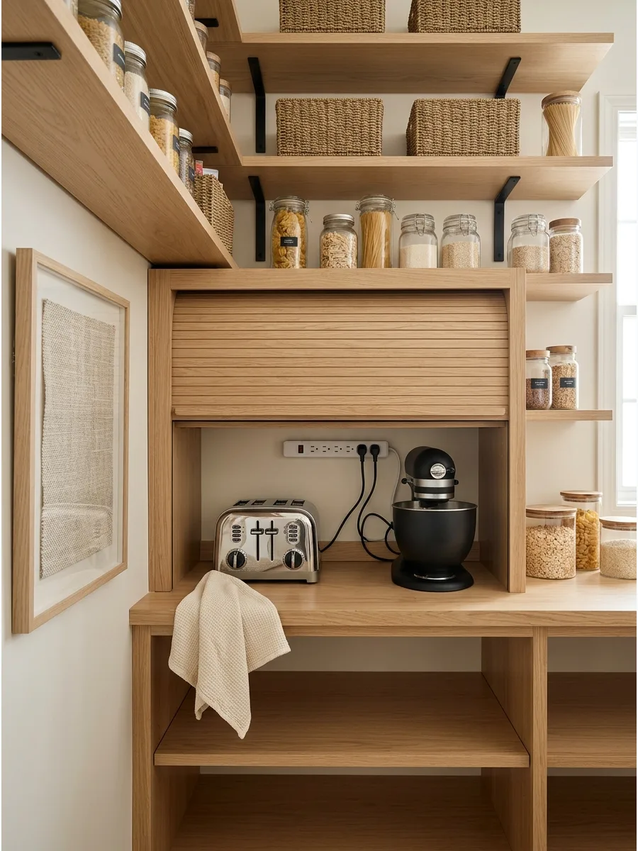 25. Appliance Garage Shelving