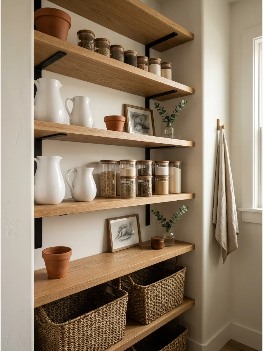 32. Styled Pantry Shelves