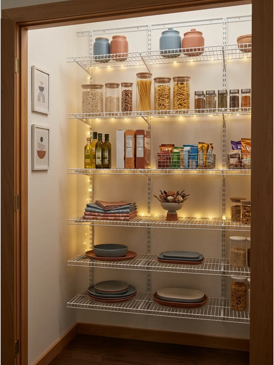 4. Adjustable Pantry Shelves