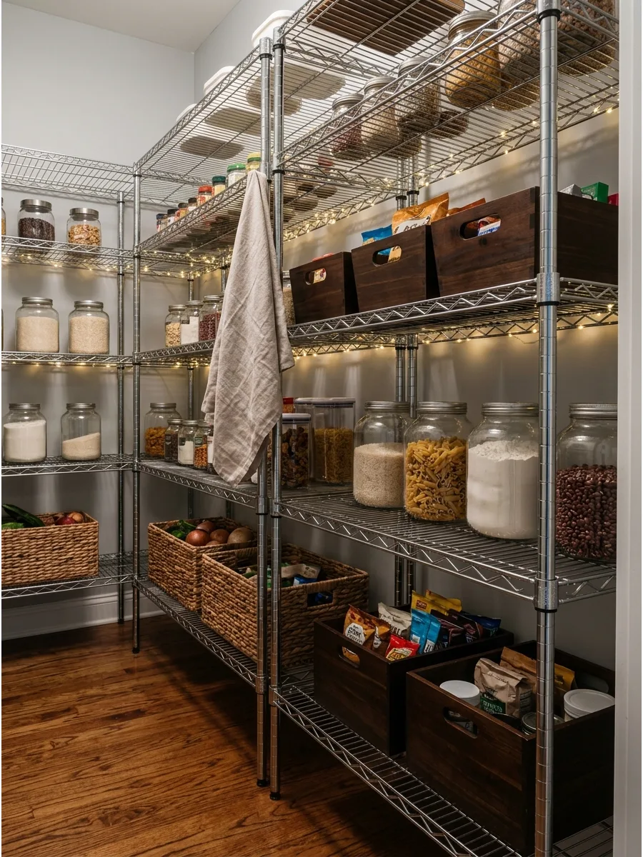 46. Metal Pantry Shelving