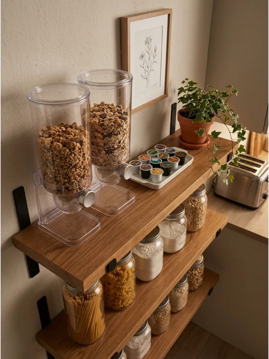 50. Breakfast Zone Pantry Shelves