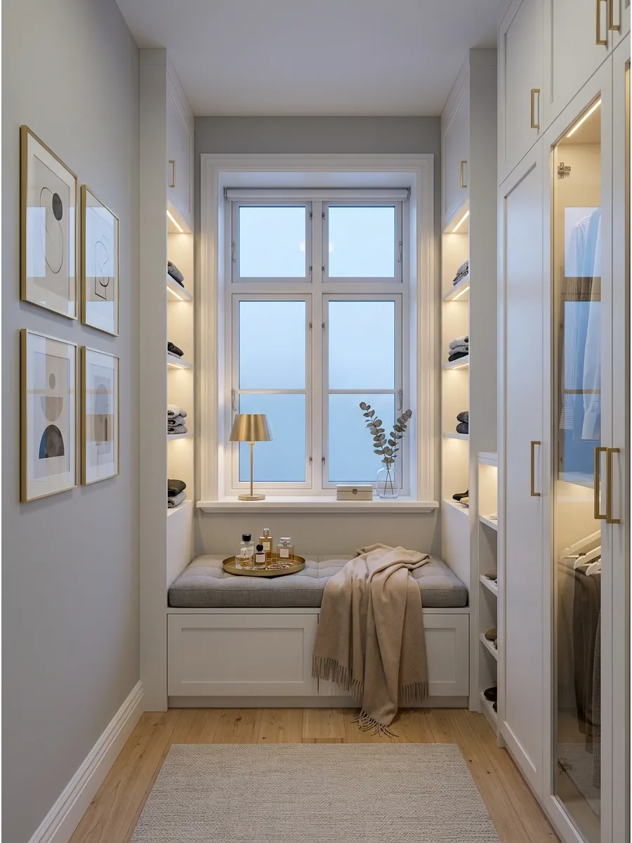 11. Place Wardrobes Around a Window