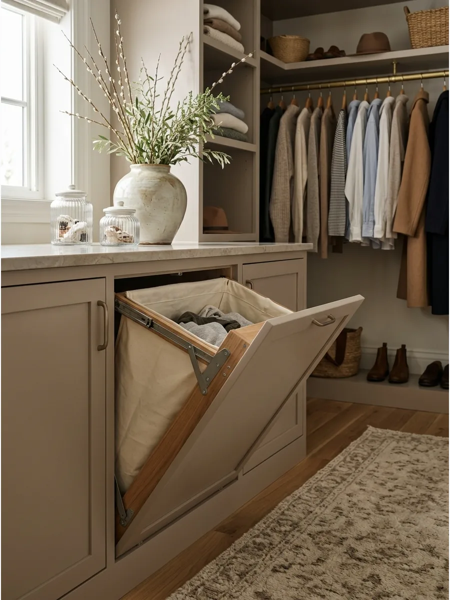 31. Conceal a Laundry Hamper