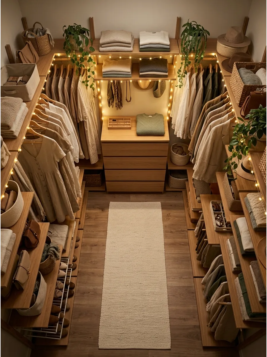4. Create a U-Shaped Walk-In Wardrobe