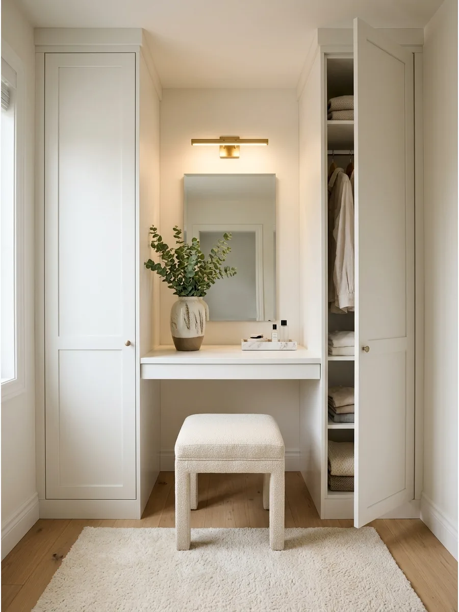 46. Build a Vanity Between Wardrobes