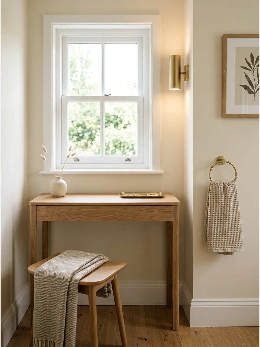 47. Place a Vanity Beneath the Window