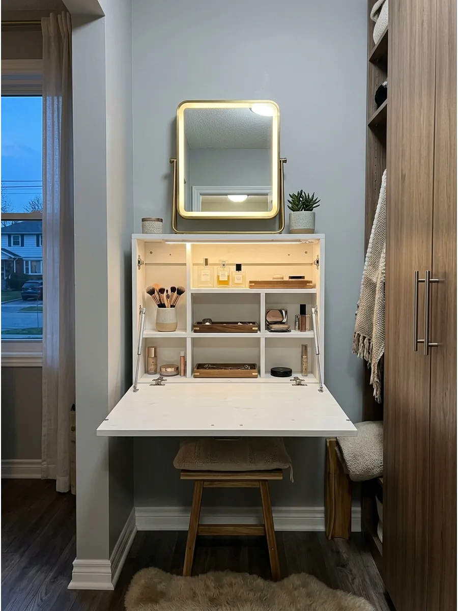 49. Choose a Fold-Down Vanity